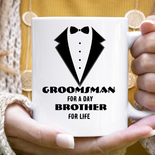 Trauzeugen Vorschlag Glas, Trauzeuge für einen Tag Zweifarbige Tasse