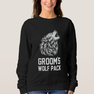 Trauzeugen Wolf Rudel des Bräutigams beste Freunde Sweatshirt