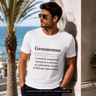 Trauzeugen Wörterbuch-Definition Hochzeitsgesellsc T-Shirt