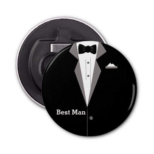 Trauzeugetuxedo-Kunst-Flaschen-Öffner Flaschenöffner (Vorderseite)