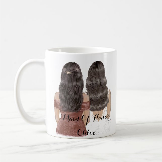 Trauzeugin benutzerdefinierte Tasse (Links)