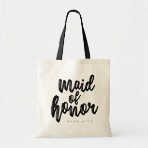 Trauzeugin Black Script Tote Bag - Anpassbar Tragetasche