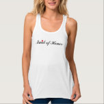 Trauzeugin Brautparty Hochzeitsfeier Top<br><div class="desc">Lieblich,  schön,  fließend,  elegant,  lustig,  Trauzeugin Frauen Damen bequem weich,  schmeichelnd drapierte Silhouette,  racerback Mode Panzertop. Stilvolles Panzertop für Brautparty,  Junggeselinnen-Abschied,  Hochzeitsfeier.</div>