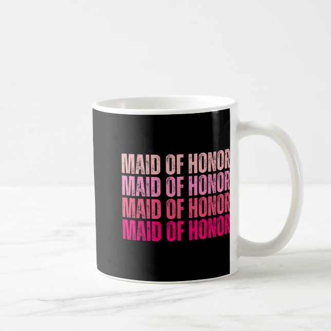 Trauzeugin Bridge Squad I Crew Rosa Bachelore Kaffeetasse (Rechts)