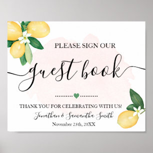 Trauzeugin Buch Hochzeit Lemons Pink Poster