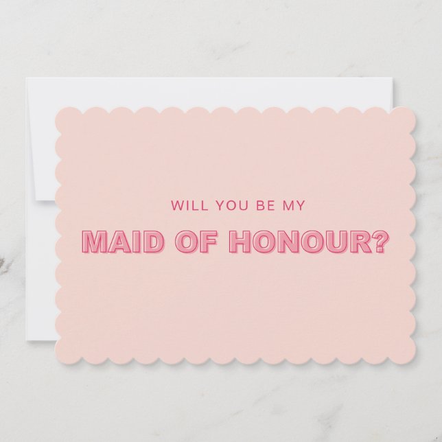 Trauzeugin der skalierten Kante der Kontur Einladung (Vorderseite)