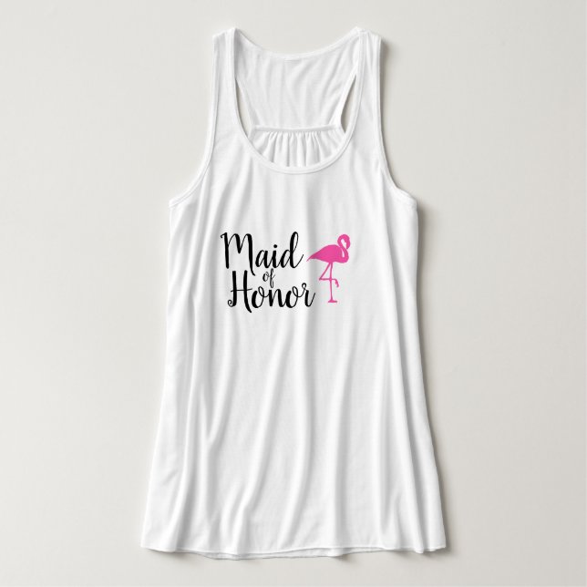 "Trauzeugin" Flamingo Wedding Tank Top (Design Vorderseite)
