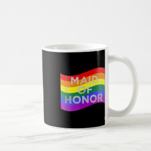 Trauzeugin Gay Pride Rainbow Flag Hochzeitsfeier Kaffeetasse
