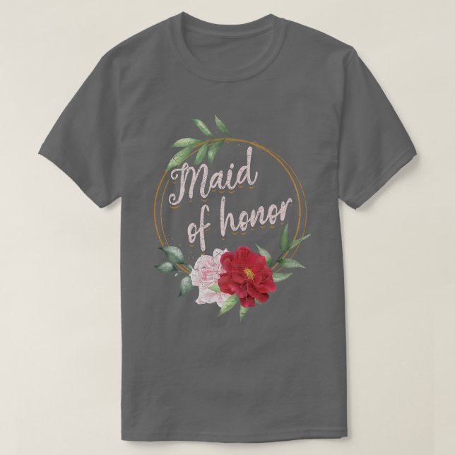 Trauzeugin-Hochzeitsheirat T-Shirt (Design vorne)