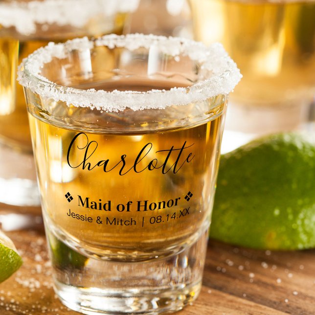 Trauzeugin Hochzeitstag und Personalisierte Namen Schnapsglas (Von Creator hochgeladen)