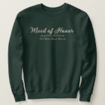 Trauzeugin Junggeselinnen-Abschied Matching Sweatshirt<br><div class="desc">Wählen Sie Ihren Fave fit - T - Shirt, überdimensionales Tee für einen Badeanzug oder Schlaf-Shirt, Sweatshirt oder Hoodie. Pair es mit Old Money ästhetischen Grün-und Beige Taschen, Geschirrtücher und Strandtücher. Ob Sie nun zum Brunch, zum Tanzen der ganzen Nacht oder einfach nur zur Koordination der niedlichen Vorehelichen gehen, das...</div>