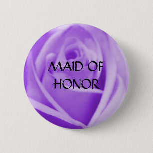 TRAUZEUGIN - Lavendel-Rosenknopf Button