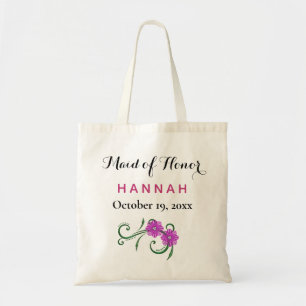 Trauzeugin Moderne Typografie Pink Wedding Tragetasche