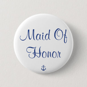 Trauzeugin Nautical Wedding Buttons