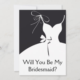 Trauzeugin oder Bridesmaid Einladung