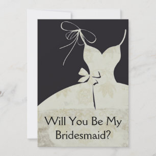Trauzeugin oder Bridesmaid Einladung