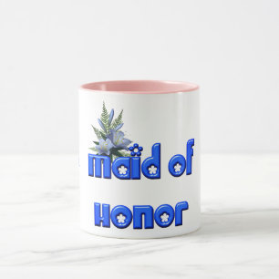 Trauzeugin Personalisiert Wedding Blue Tasse