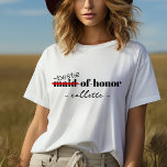 Trauzeugin Personalisiertes Bestie Brautparty T-Shirt<br><div class="desc">Lassen Sie sich mit diesem personalisierten T - Shirt als Trauzeugin besonders verwöhnen. Ideal für Junggeselinnen-Abschiede,  Brautpartys und Hochzeitsfeiern. Finden Sie passende Shirts für Braut und Brautmädchen in unserer Kollektion,  um diesen Stil mit Ihren Bestien zu gestalten!</div>