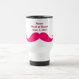 Trauzeugin Pink Mustache Reisen/ Tasse