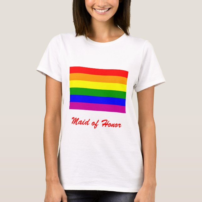 Trauzeugin/Rainbow Pride T-Shirt (Vorderseite)