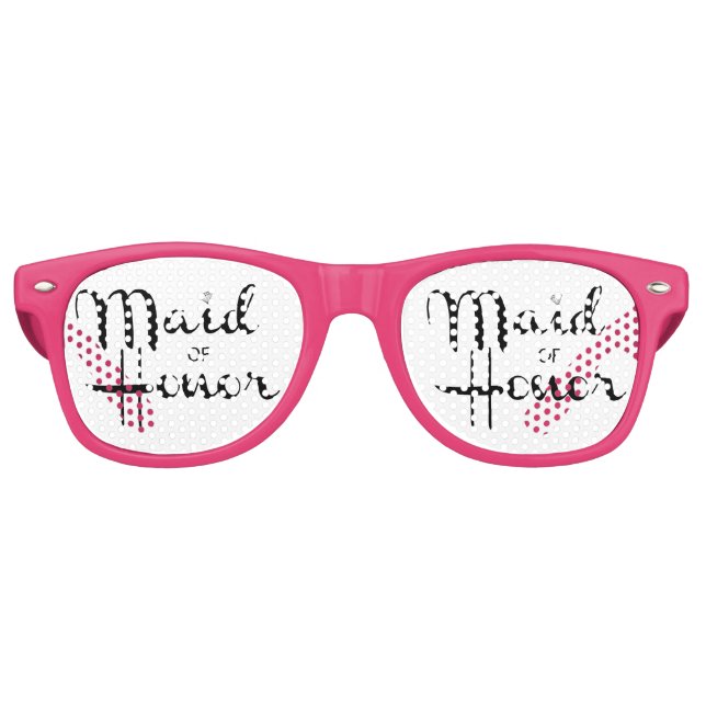 Trauzeugin Retro-Skript Sonnenbrille (Vorderseite)