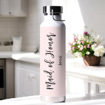 Trauzeugin Rosa Brautparty Trinkflasche<br><div class="desc">Trauzeugin Wasserflasche in Rosa für Hochzeit,  Brautparty,  Brautparty,  Junggeselinnen-Abschied. Karo mehr Produkte mit diesem Design in der Kollektion unten.</div>