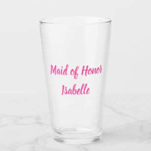 Trauzeugin Rosa Individuelle Name Geschenke Hochze Glas