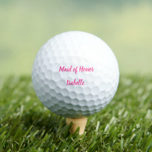 Trauzeugin Rosa Individuelle Name Geschenke Hochze Golfball