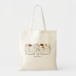 Trauzeugin Script Style Custom Floral Wedding T Tragetasche<br><div class="desc">Suchen Sie ein niedliches Geschenk für Ihr Hochzeitsgeschenk Brautparty? Karo aus dieser Trauzeugin Script Stil Custom Floral Wedding Tasche. Sie können einen individuelle Name sehr einfach hinzufügen. Gute Hochzeit!</div>