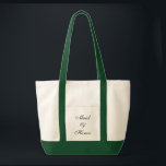 Trauzeugin Tasche<br><div class="desc">Tote-Tasche in grün/grün mit Text; Trauzeugin. Passen Sie dieses Objekt an oder kaufen Sie,  wie es ist.</div>