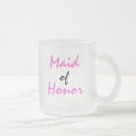 Trauzeugin-Tasse Mattglastasse<br><div class="desc">Mattierte GlasTrauzeugin-Tasse ist für wedding Partys groß. Finden Sie zusammenpassende Braut,  Brautjungfer,  Matrone der Ehre und Blumenmädchen-Tassen in unserem Speicher jetzt.</div>