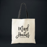 Trauzeugin-Tote-Tasche Tragetasche<br><div class="desc">Moderne und klassische Tasche mit schwarzer TRAUZEUGIN. Personalisieren Sie das,  indem Sie den Namen des Empfängers oder den Hashtag der Hochzeit hinzufügen. Ideal als Geschenk für Ihre Hochzeitsfeier oder Ihr Brautparty.</div>