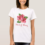 Trauzeugin Tropischer Blumenroter Hibiskus T-Shirt<br><div class="desc">Dieser Trauzeugin T - Shirt zeichnet sich durch ein Aquarellrot Hibiskus tropischen Blumen-Design aus. Personalisieren Sie es mit Ihrem eigenen Text. Matching Produkte sind erhältlich. Bitte besuchen Sie unseren Shop oder schauen Sie sich unsere Kollektionsseiten an,  um das komplette Sortiment zu sehen.</div>