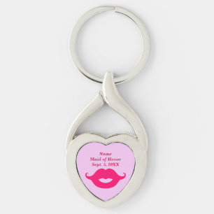 Trauzeugin Twisted Heart Keychain Schlüsselanhänger