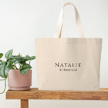 Trauzeugin von Bridesmaid-Geschenken Jumbo Stoffbeutel<br><div class="desc">Eine "Personalisierte Bridesmaid Gift Trauzeugin Vorschlag Large Tote Bag" ist eine fantastische Idee, Ihre Dankbarkeit und Liebe für Ihre Brautparty Mitglieder zum Ausdruck zu bringen. Egal, ob Sie Ideen für Brautjungfrauen suchen oder ein besonnenes Ehrengeschenk benötigen, diese maßgeschneiderten Totbeutel sind vielseitig und herzlich. Diese großen Taschen können mit den Namen...</div>