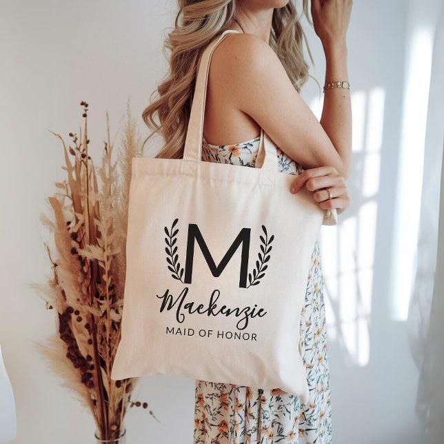 Trauzeugin Vorschlag Bag, Bachelorette Tragetasche (custom name tote, maid of honor keepsake, wedding party tote bag, bachelorette party favor,)