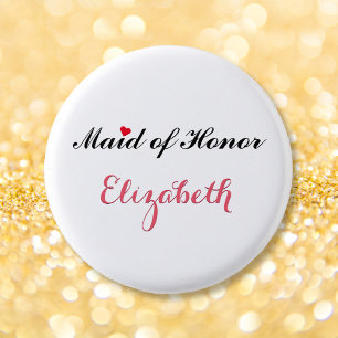 Trauzeugin Wedding Bridal Junggeselinnen-Abschied Button