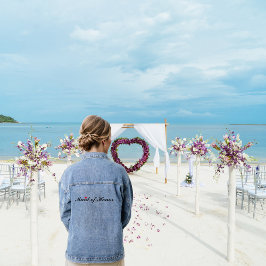 Trauzeugin Wedding Bridal Junggeselinnen-Abschied Jeansjacke