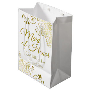 Trauzeugin Wedding Gift Bag - Mittel Mittlere Geschenktüte