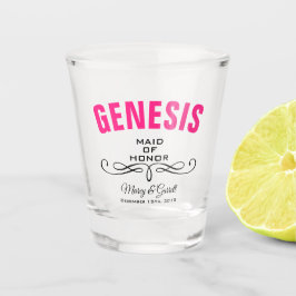 TRAUZEUGIN WEDING PARTY SHOT GLASS SCHNAPSGLAS