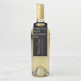 Trauzeugin Wine Flasche Flaschenanhänger