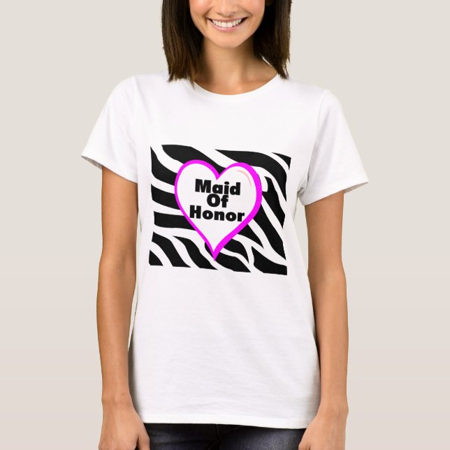 Trauzeugin Zebra T-Shirt (Vorderseite)