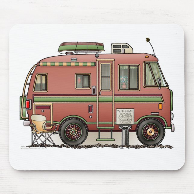 Travco BewegungsZuhause-Camper RV Mousepad (Vorne)