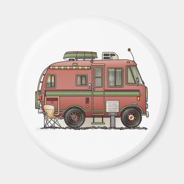 Travco Motor Zuhause Camper RV Magnet (Vorne)