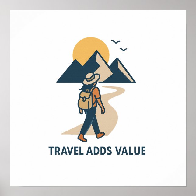 Travel adds value poster (Vorne)