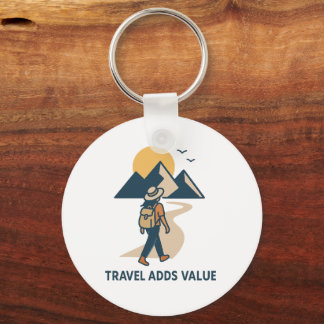 Travel adds value schlüsselanhänger