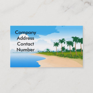 Travel Agent Vacation Resort Hotel Business Cards Visitenkarte