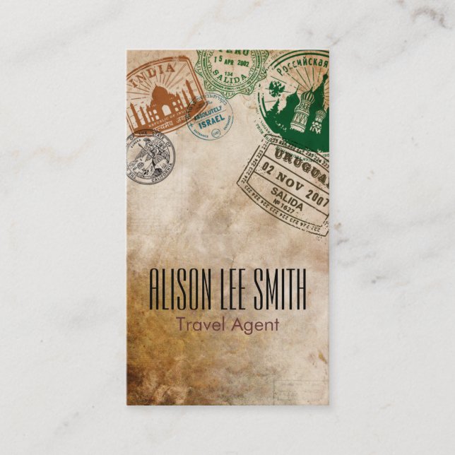 Travel Agent Visitenkarte (Vorderseite)
