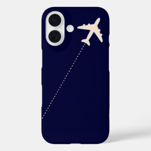 TRAVEL AIRPLANE WITH DOTTED iPhone 16 HÜLLE