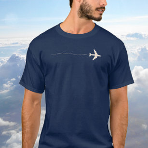 TRAVEL AIRPLANE WITH DOTTED T-Shirt